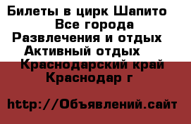 Билеты в цирк Шапито. - Все города Развлечения и отдых » Активный отдых   . Краснодарский край,Краснодар г.